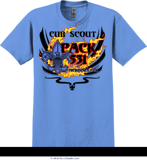 McKinney, TX PACK
531 Cub Scout T-shirt Design 