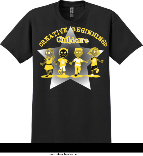 Childcare CREATIVE BEGINNINGS T-shirt Design 