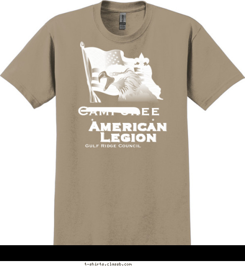 Gulf Ridge Council American Legion Camporee T-shirt Design 