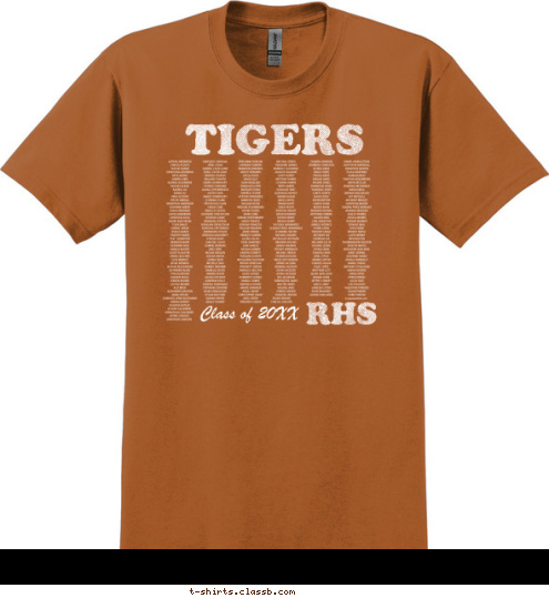 Class of 2012 RHS TIGERS T-shirt Design SP2289