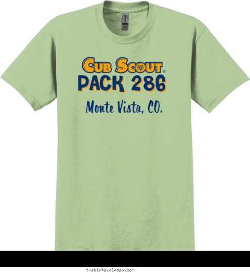 PACK 286 Monte Vista, CO. T-shirt Design 