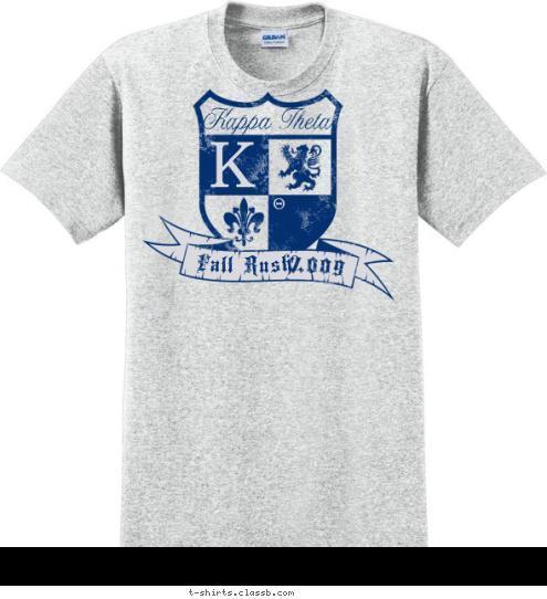 2009 Fall Rush Kappa Theta K T-shirt Design sp2304