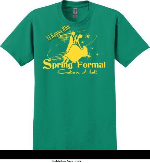 S pring Formal Eaton Hall Xi Kappa Rho T-shirt Design sp2305