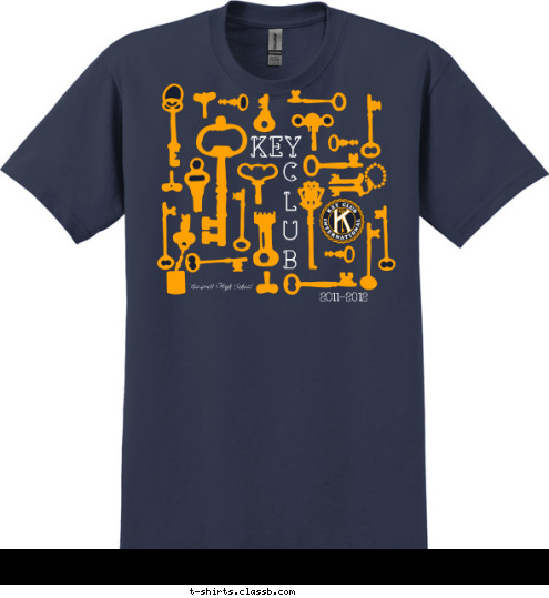 2011-2012 Roosevelt High School KEY C
L
U
B T-shirt Design 