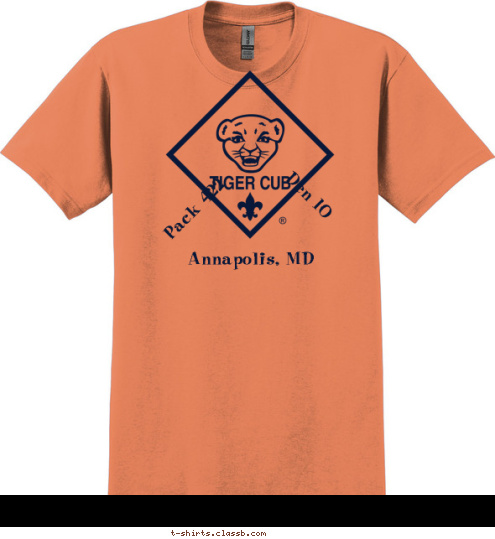 Den 10 Pack 422 Annapolis, MD T-shirt Design 