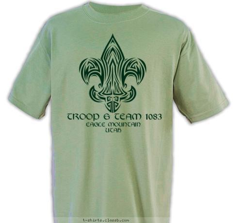 EAGLE MOUNTAIN
UTAH TROOP & TEAM 1083 T-shirt Design 