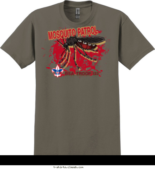 BSA TROOP 123 T-shirt Design SP3318