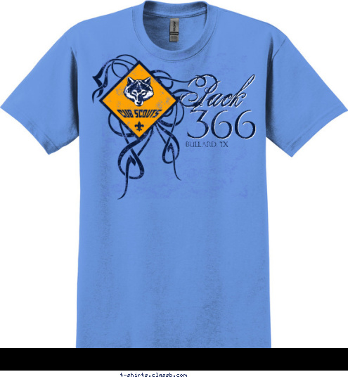 Pack 366 BULLARD, TX T-shirt Design 