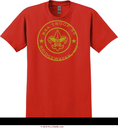 BRIDGEWATER, NH BSA TROOP 50 T-shirt Design 