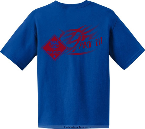 FAIR OAKS CA PACK 217 T-shirt Design 