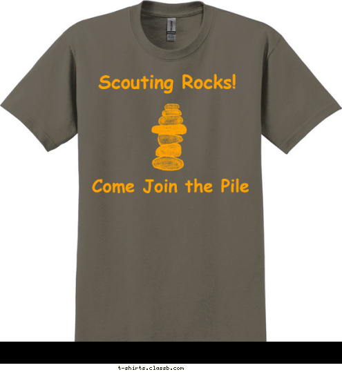 Scouting Rocks! Pack 395
The Colony, TX Scouting Rocks! Come Join the Pile T-shirt Design 