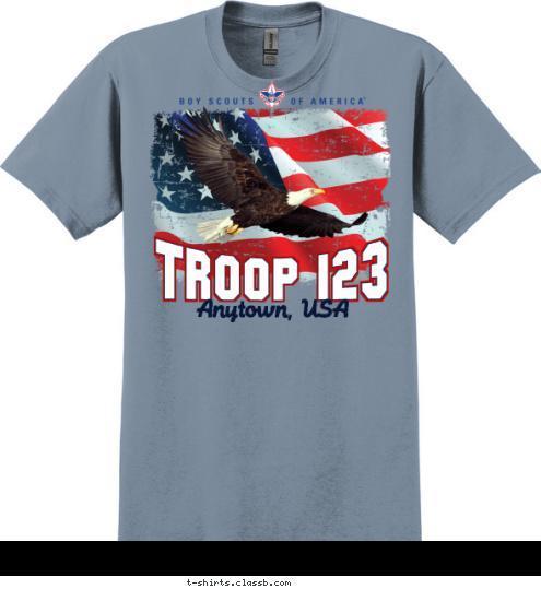 Anytown, USA TROOP 123 T-shirt Design SP3375