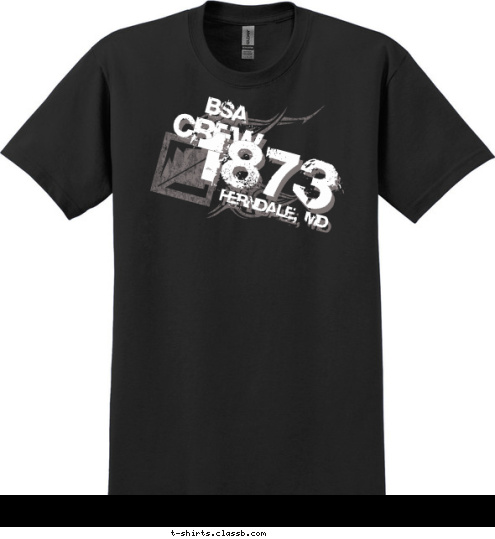 FERNDALE, MD 1873 CREW BSA T-shirt Design 