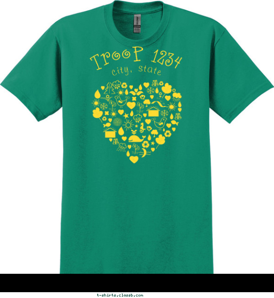 Heart Collage T-shirt Design
