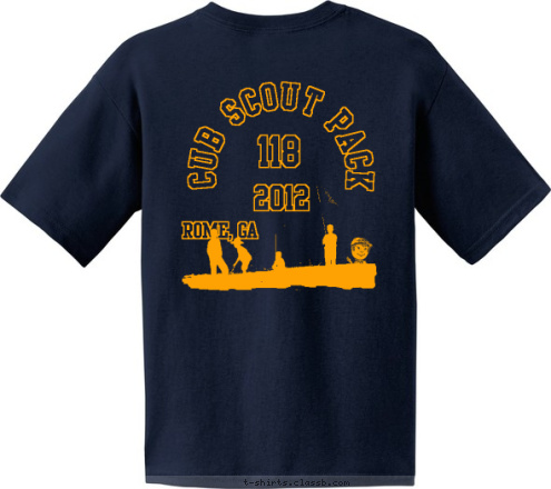 2011 Do  Your  Best Pack 118 2012 CUB SCOUT PACK 118 ROME, GA T-shirt Design 