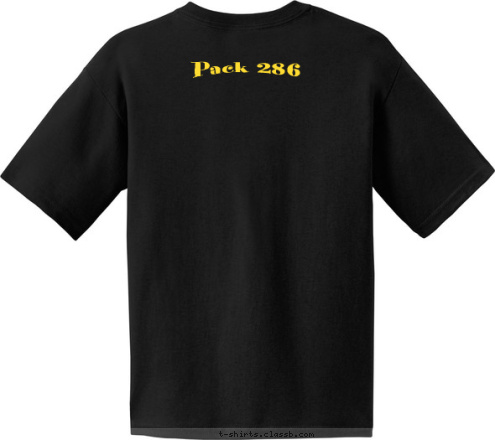 New Text                                               Pack 286 PACK 286 Monte Vista, CO. T-shirt Design 