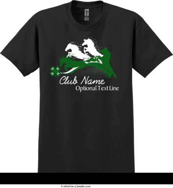 Running Horses 4-H T-shirt Design