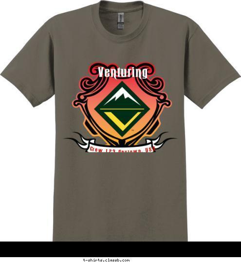 Venturing Crew 123 Anytown, USA T-shirt Design SP3385