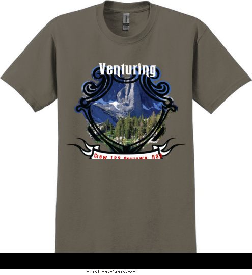 Venturing Crew 123 Anytown, USA T-shirt Design SP3389