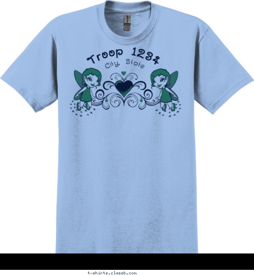 Troop 1234 City, State T-shirt Design SP3270