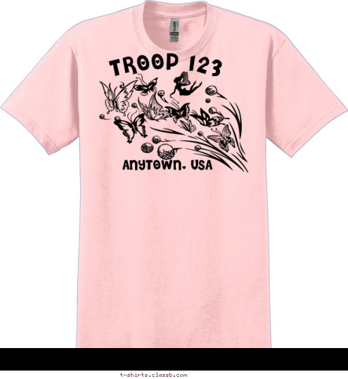 TROOP 123 ANYTOWN, USA TROOP 123 T-shirt Design SP3434