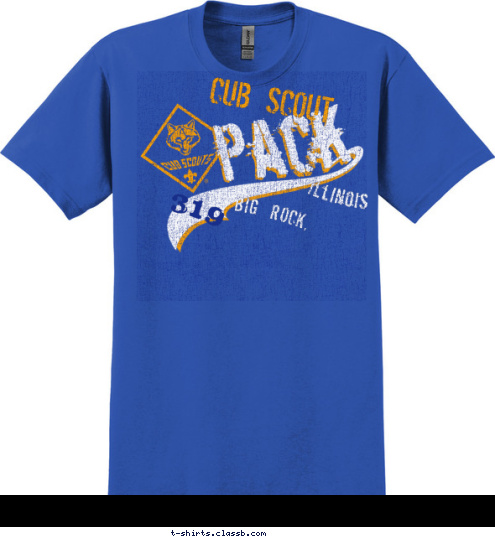 CUB SCOUT Illinois BIG ROCK,  319 T-shirt Design 