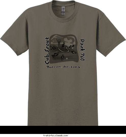 Your text here! Tucson, Arizona Cub Scout Pack 760 T-shirt Design 