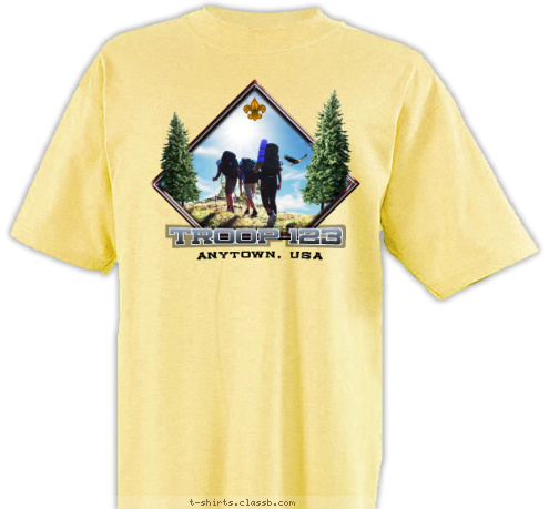 ANYTOWN, USA TROOP 123 T-shirt Design SP3332