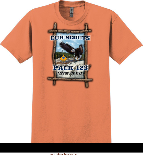 ANYTOWN, USA PACK 123 CUB SCOUTS T-shirt Design SP3335