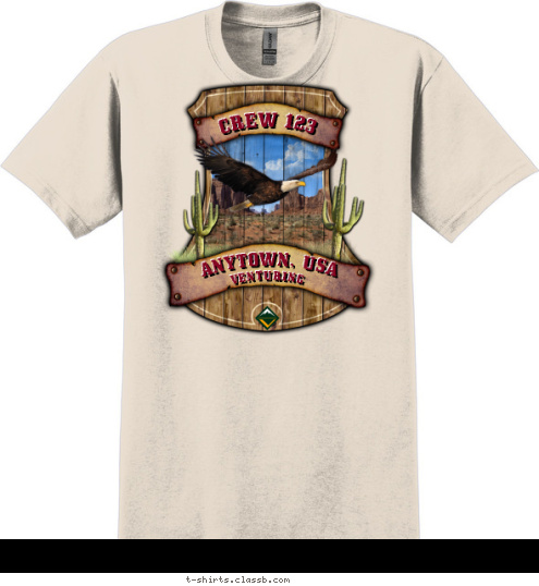 VENTURING ANYTOWN, USA CREW 123 T-shirt Design SP3364