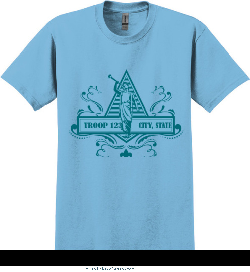 CITY, STATE TROOP 123 T-shirt Design SP3510