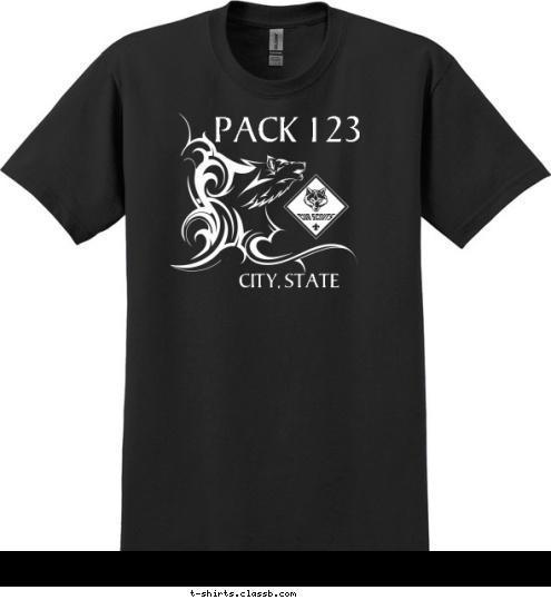 CITY, STATE PACK 123 T-shirt Design SP3475