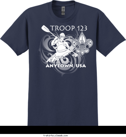 ANYTOWN, USA TROOP 123 T-shirt Design SP3470
