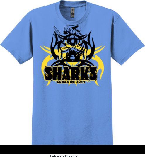 ROOSEVELT CLASS OF 2011 SHARKS T-shirt Design 