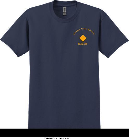 Natchez Trace District Pack 290 Franklin, TN 290 Pack Cub Scouts T-shirt Design 