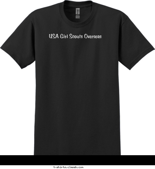 USA Girl Scouts Overseas T-shirt Design 