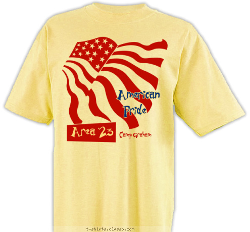 LET STAFF Area 23 Camp Graham Pride American T-shirt Design 