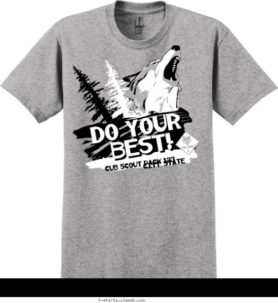 Black and White Do Your Best T-shirt Design