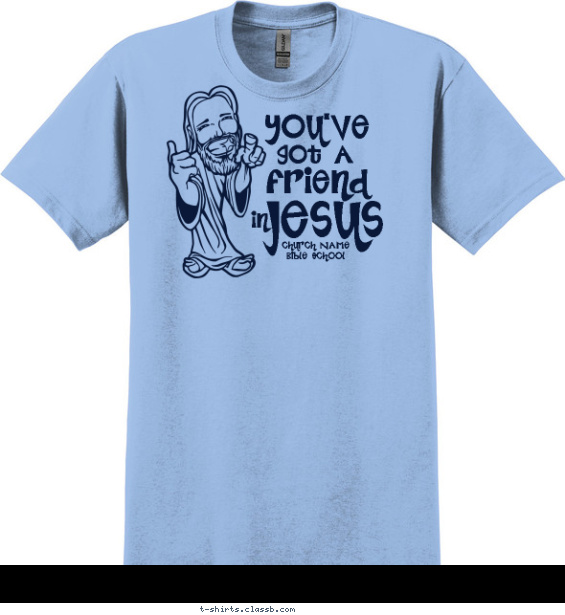 Friend in Jesus Shirt T-shirt Design
