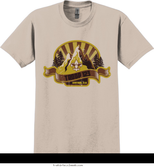 ANYTOWN, USA TROOP 123 T-shirt Design SP3521