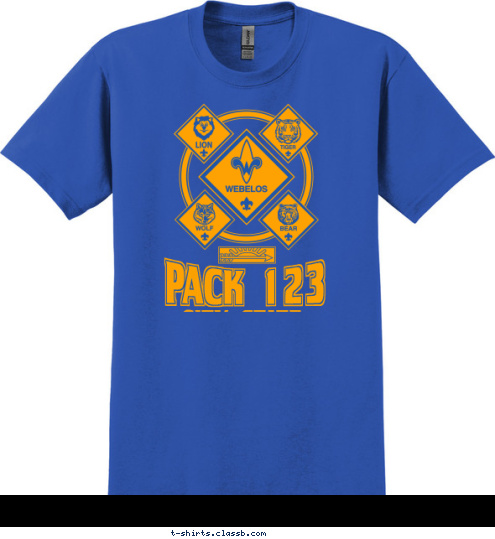 CITY, STATE PACK 123 T-shirt Design SP3523