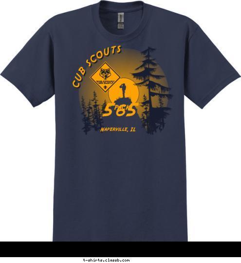 PACK 565
 Naperville, IL CUB SCOUTS T-shirt Design Pack 565 2011