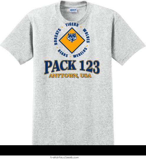 ANYTOWN, USA PACK 123 T-shirt Design 