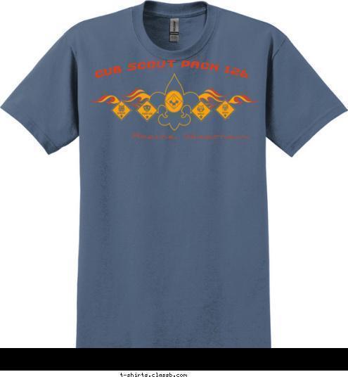 Racine Wisconsin Cub Scout Pack 126 T shirt Design