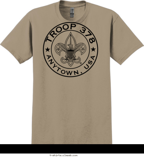 TROOP 378 ANYTOWN, USA T-shirt Design 