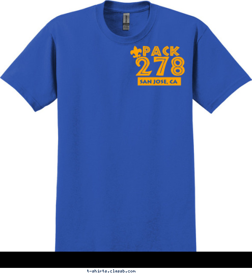 PACK 278 SAN JOSE, CA T-shirt Design 