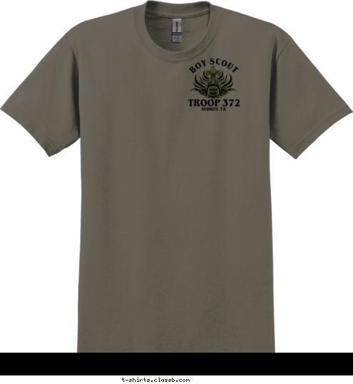 AUBREY, TX  TROOP 372 BOY SCOUT T-shirt Design 