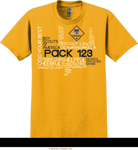 Vertical Horizontal Pack T-shirt Design