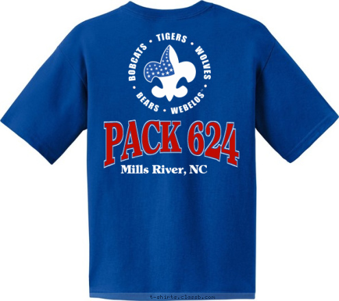 Mills River, NC Pack 624 Mills River, NC PACK 624 T-shirt Design 