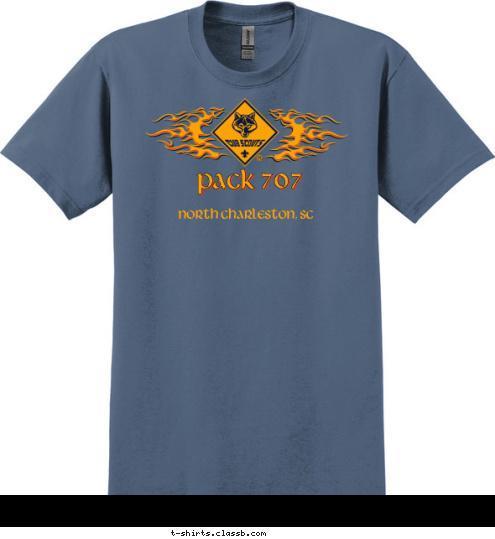 cub scouts
pack 707 north charleston, sc north charleston, sc pack 707 T-shirt Design 